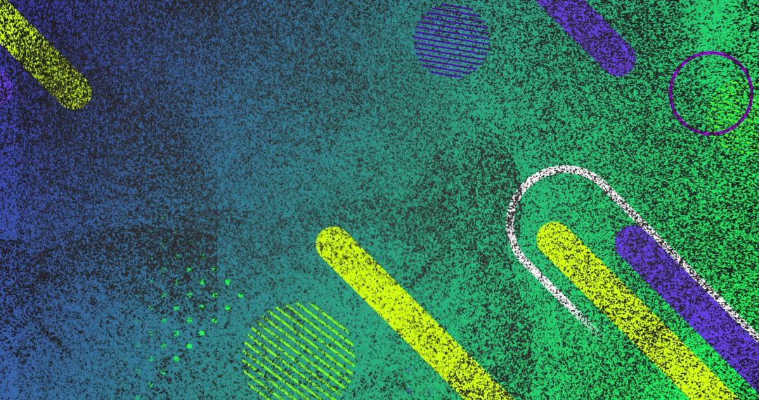 Vibrant Abstract Geometric Overlay with Bold Patterns