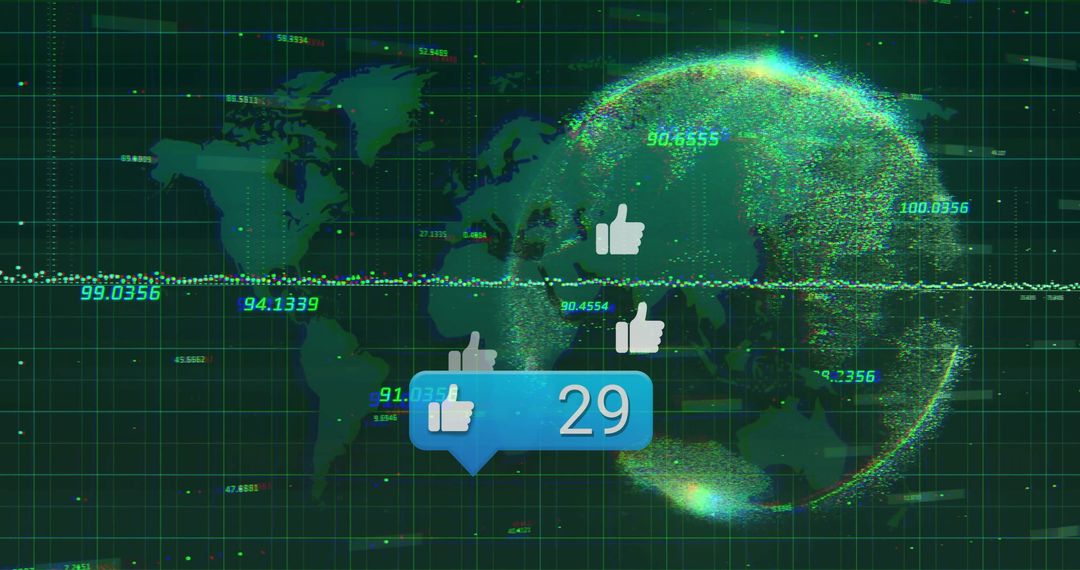 Global Social Media Networking and Connectivity Concept