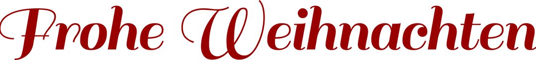 Frohe Weihnachten Text in Elegant Script, Transparent