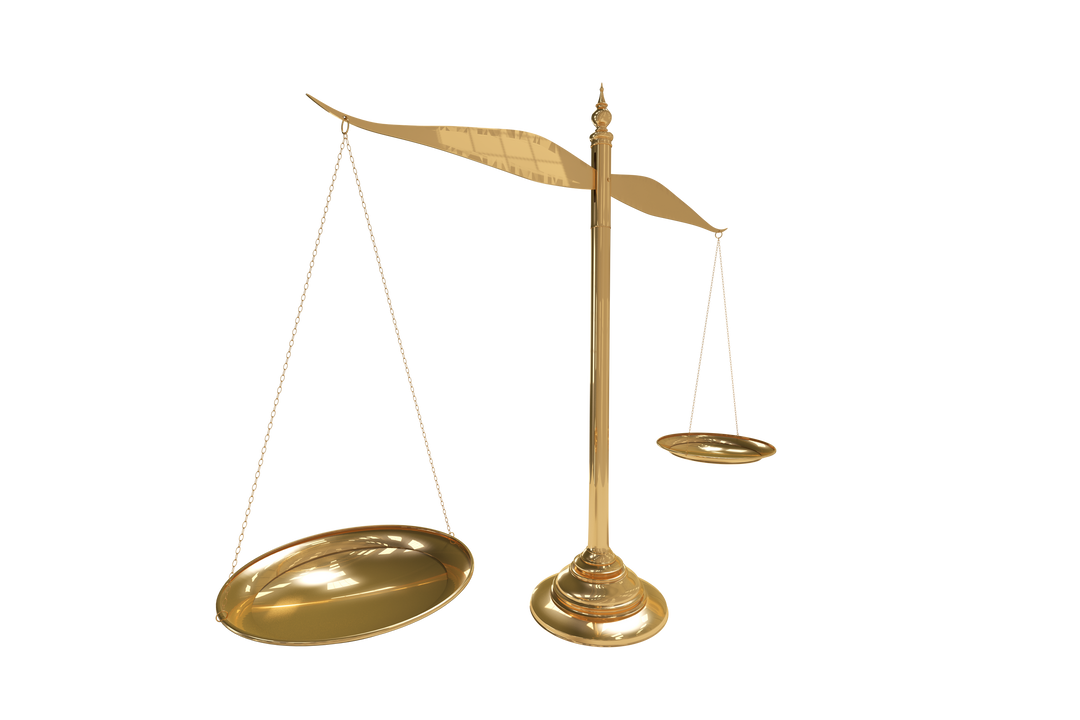 Golden Scales of Justice on Transparent Background - Legal Concept Vector - Download Free Stock Images Pikwizard.com