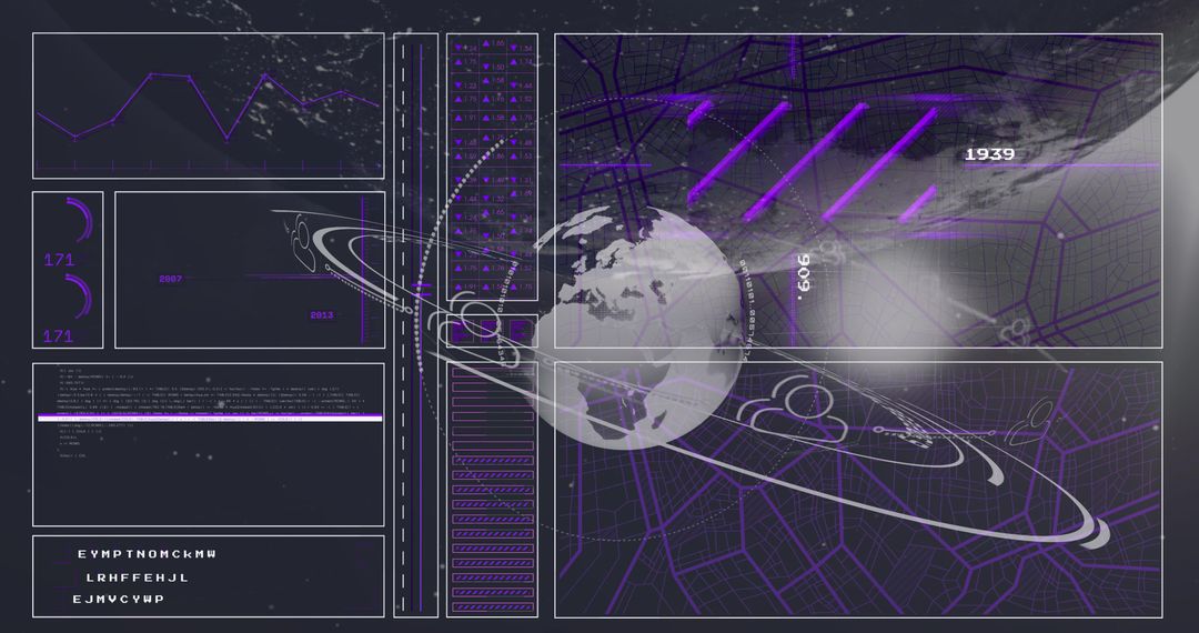 6G Technology Concept with Digital Globe Interface