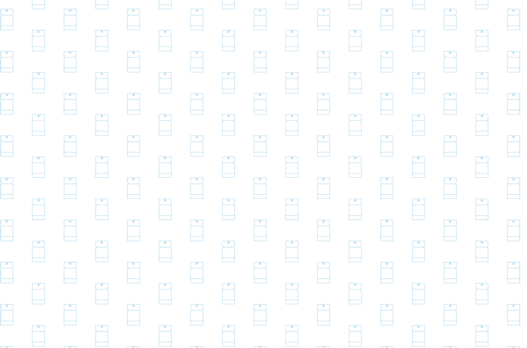 Seamless Abstract Blue Shapes Pattern on Transparent Background
