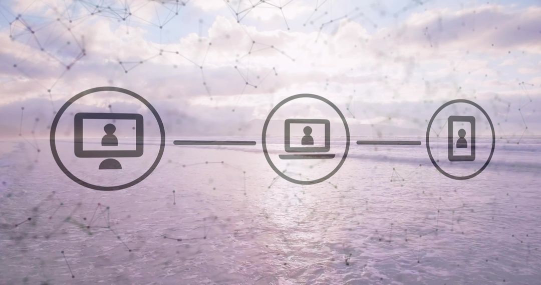 Innovative Digital Connectivity Over Tranquil Seascape