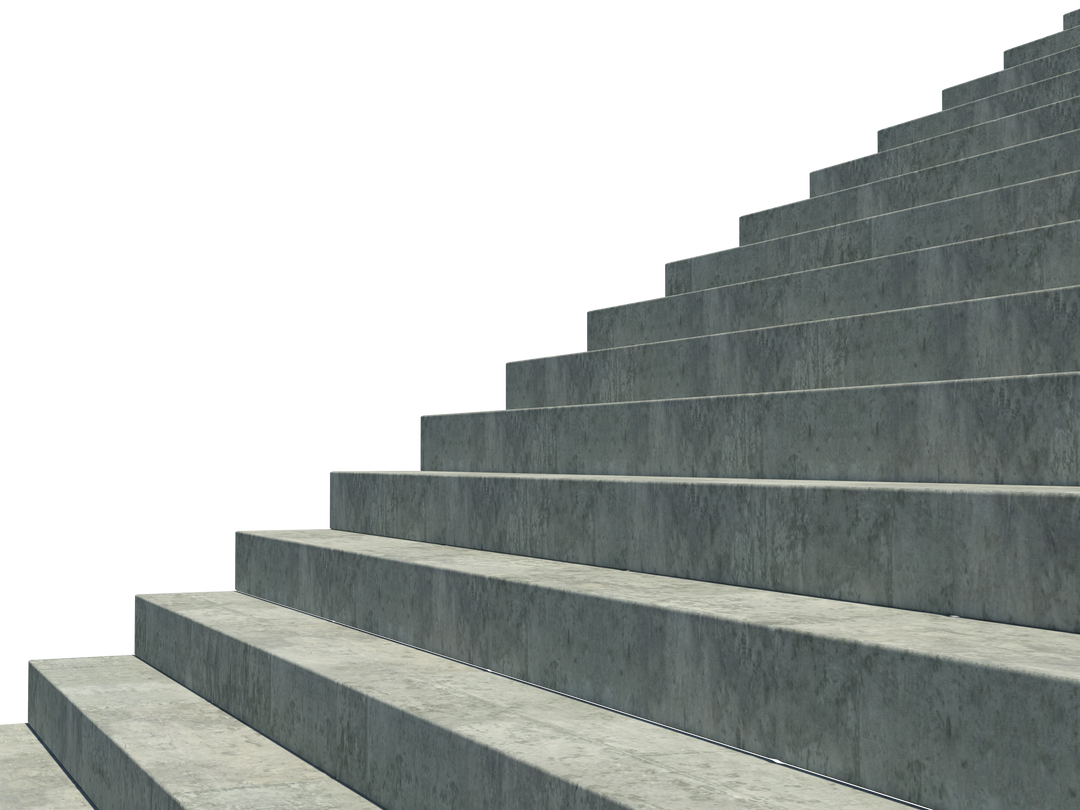 Steep Gray Staircase on Transparent Background - Download Free Stock Images Pikwizard.com