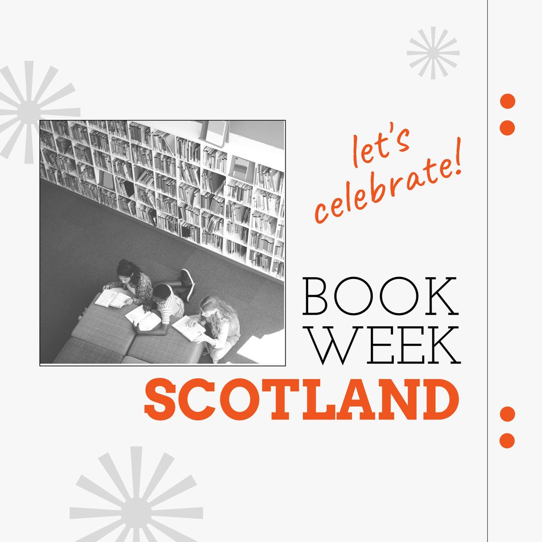 Book Week Scotland Celebration with Children Reading in Library