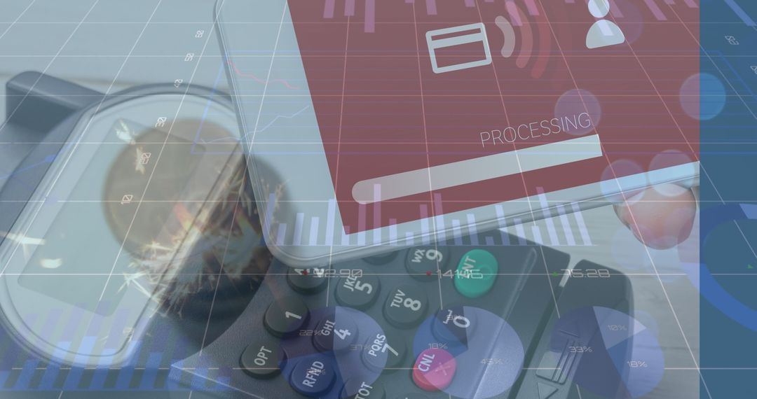 Contactless Payment Technology Display with Smartphone