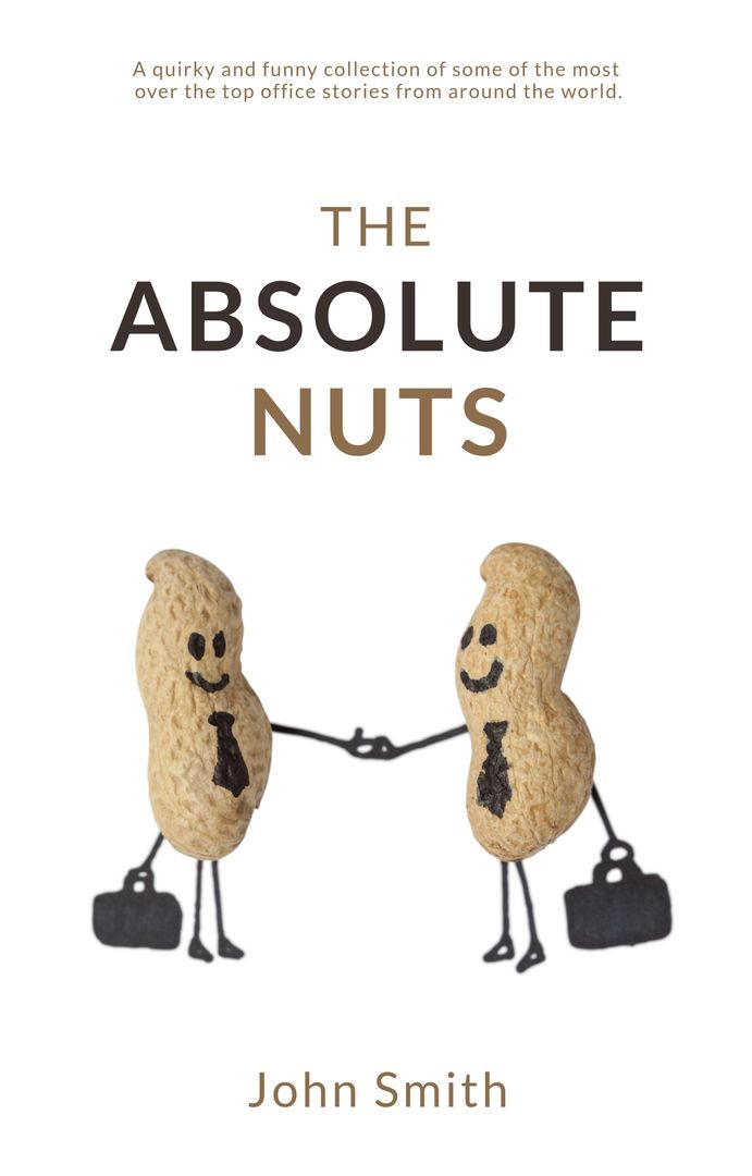 Funny Book Concept with Smiling Peanuts Symbolizing Friendship