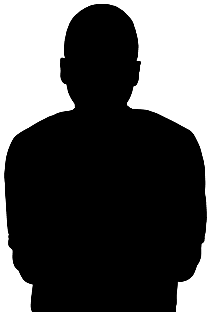 Transparent Silhouette of Confident Man With Arms Crossed