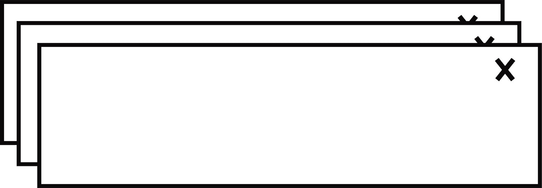 Abstract overlapping transparent flat interface windows design