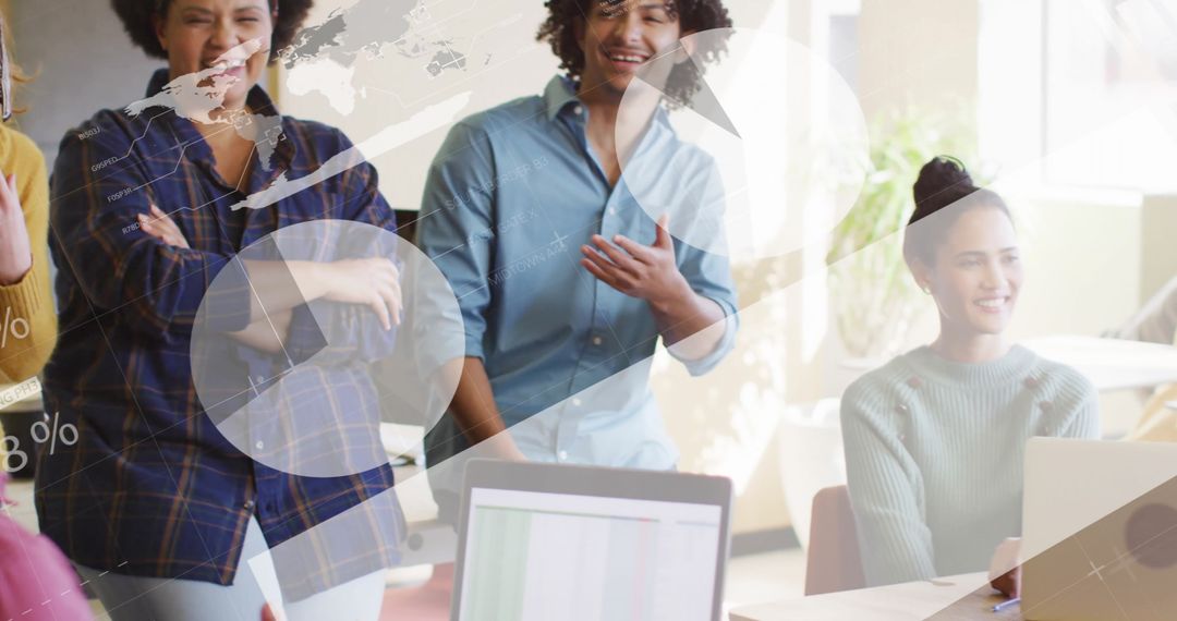 Diverse Office Team Discussing Business Strategy and Collaboration