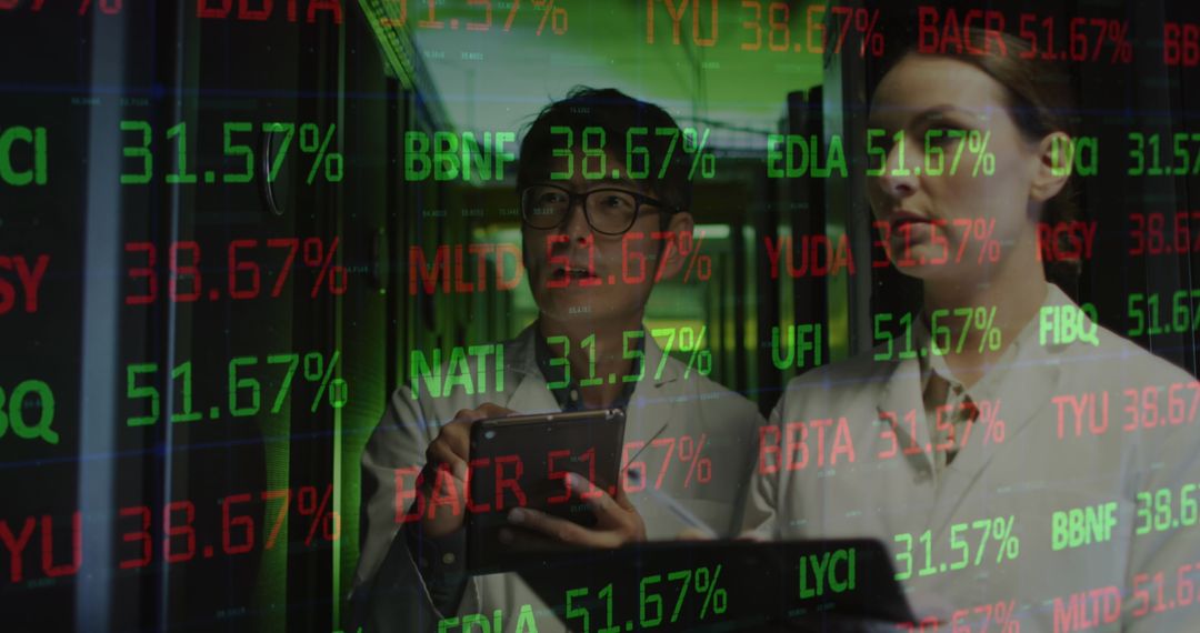 Diverse IT Engineers Analyzing Data on Server Basetables