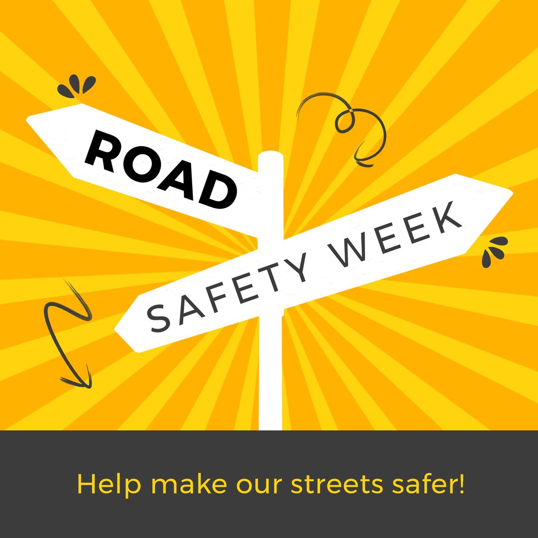 Road Safety Week Awareness Campaign Poster - Download Free Stock Templates Pikwizard.com