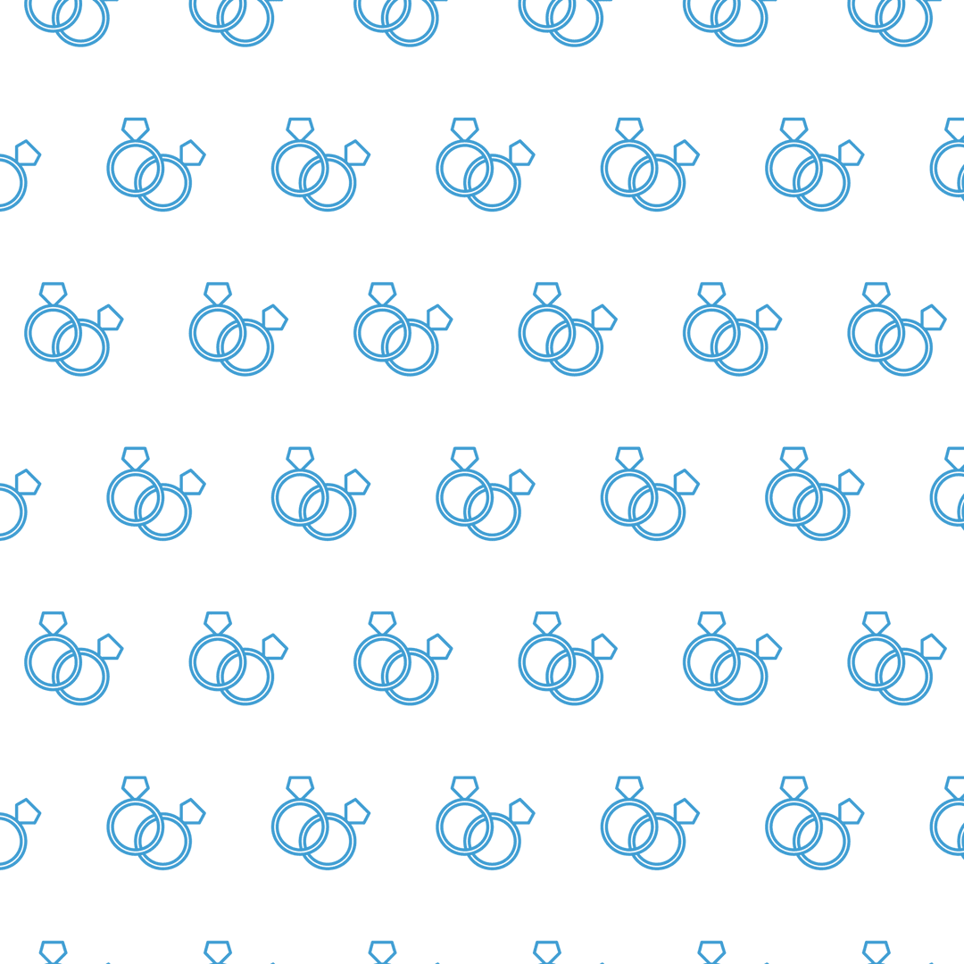 Seamless Transparent Blue Horseshoe Pattern Vector