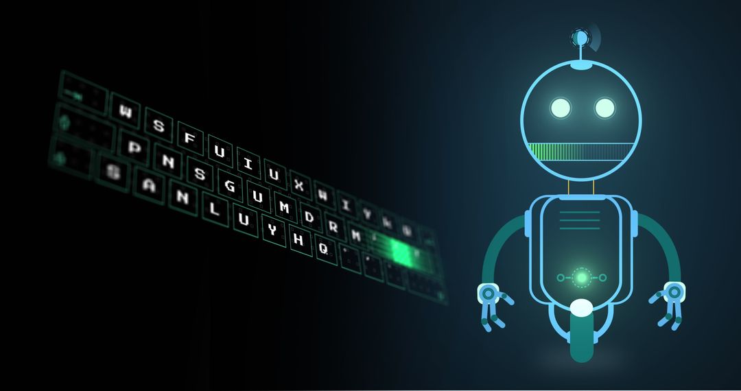 Futuristic AI Chatbot and Digital Interface