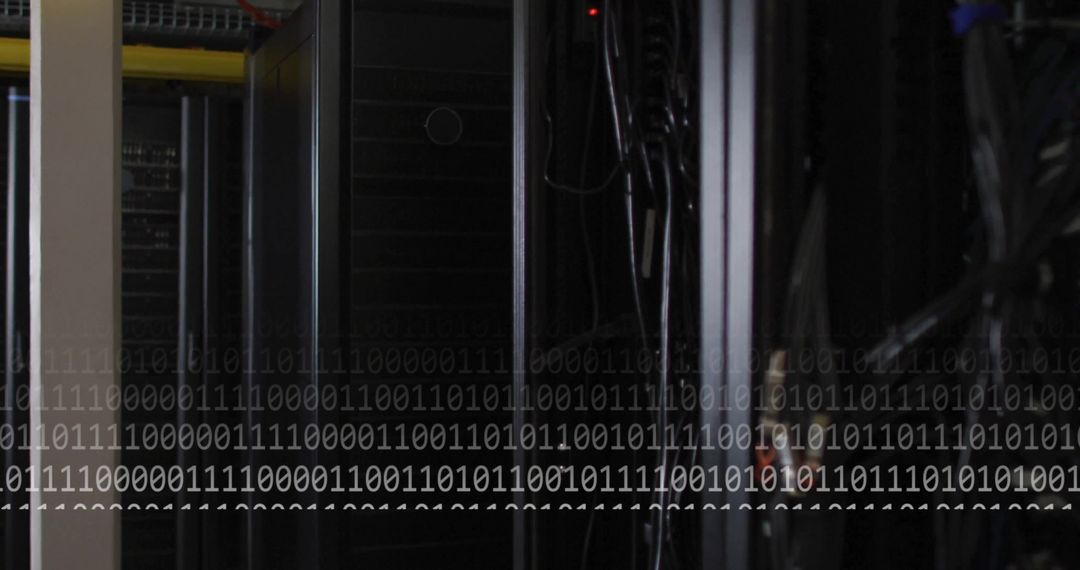 Digital Data Processing in Secure Server Room Concept - Free Images, Stock Photos and Pictures on Pikwizard.com