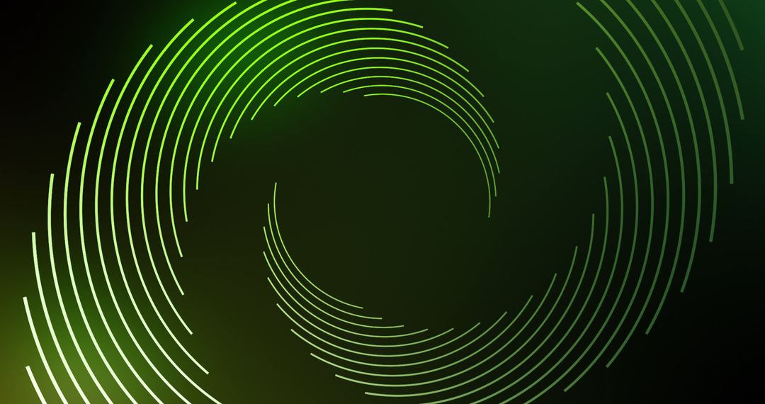 Hypnotic Green Light Circle Motion Design