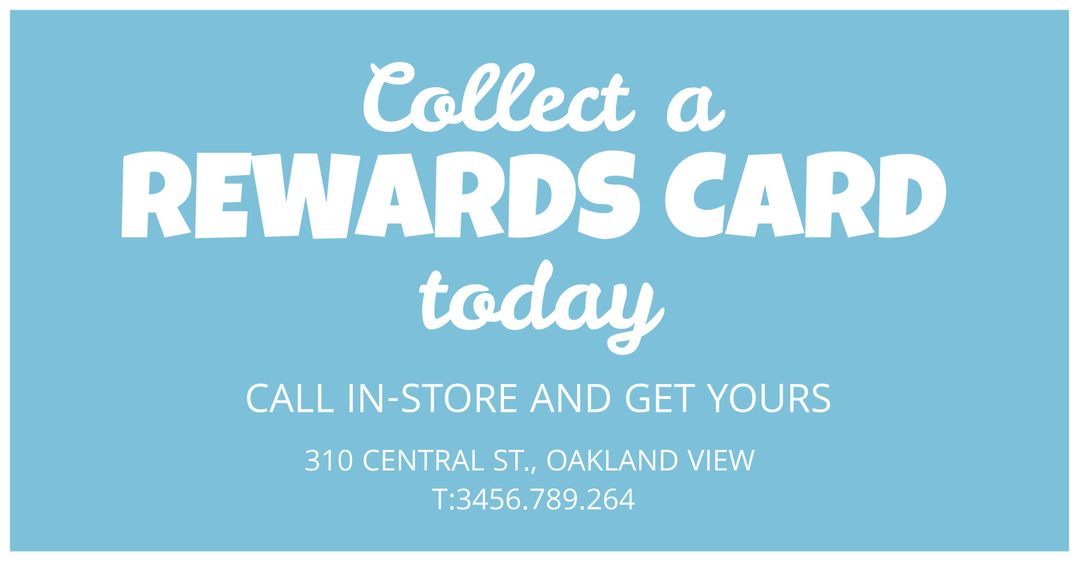 Promotional Banner for Reward Card Incentive Drive