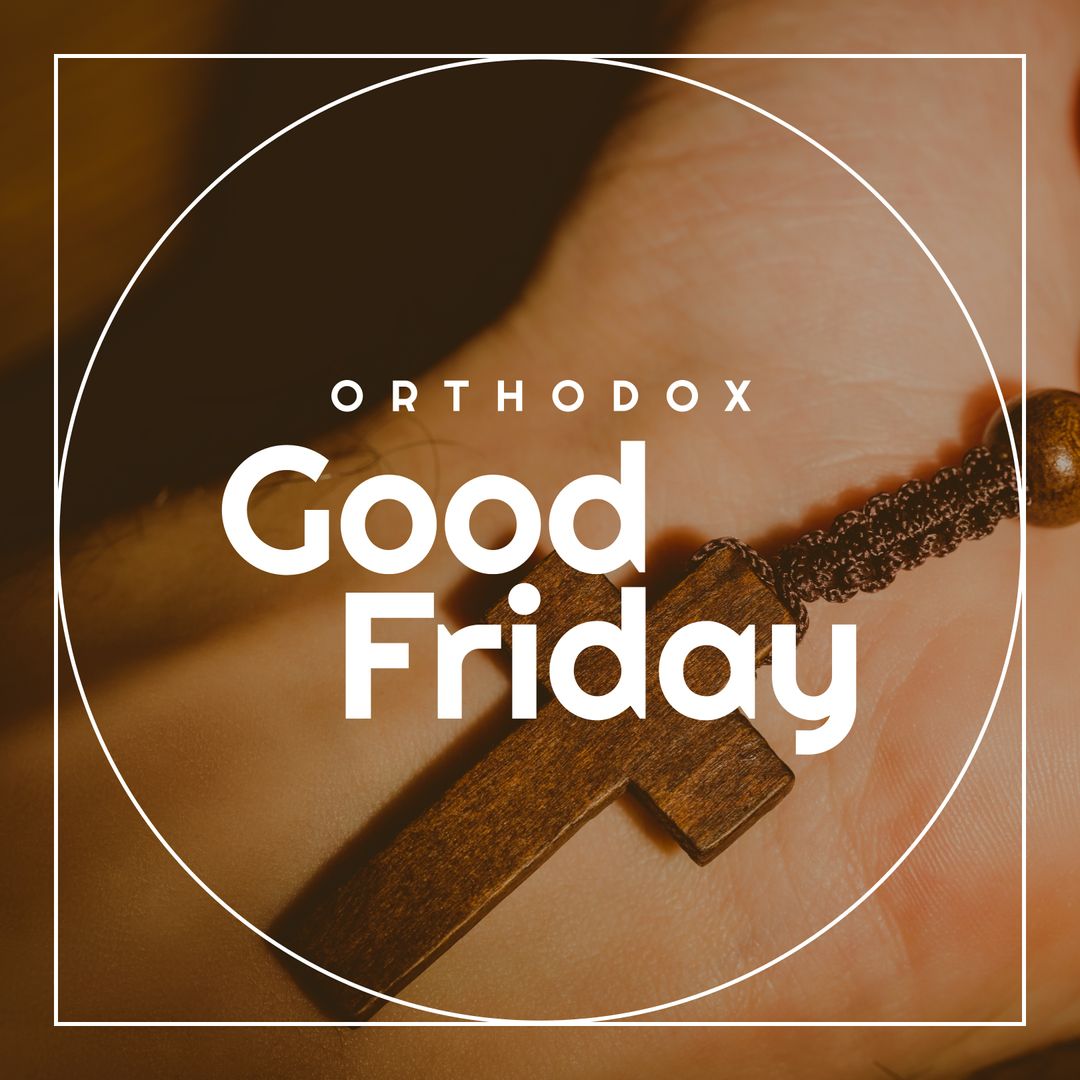 Orthodox Good Friday With Hand Holding Rosary Beads - Download Free Stock Templates Pikwizard.com