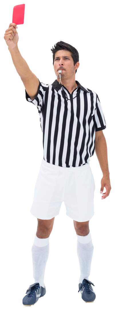 Transparent Referee Holding Red Card During Soccer Match - Download Free Stock Images Pikwizard.com