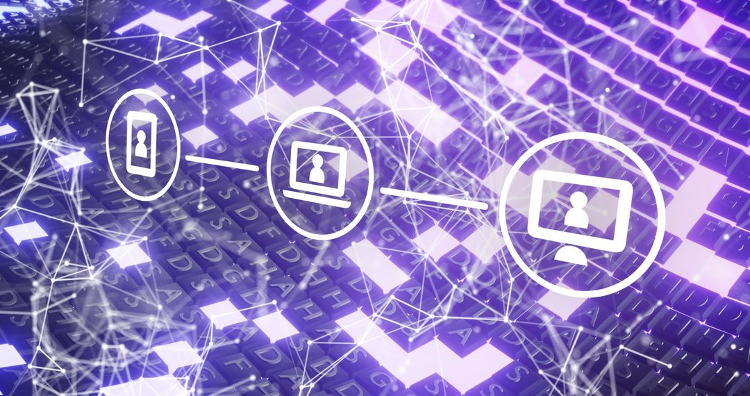 Digital Network and Binary Code Connections Concept