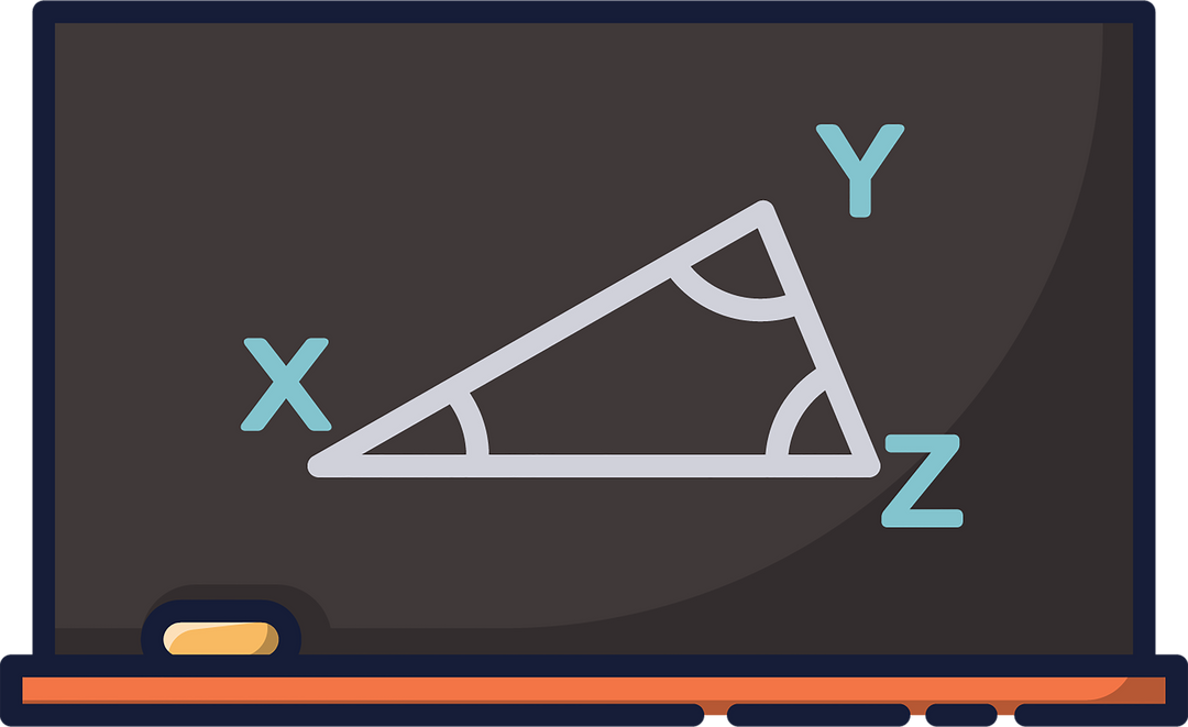 Transparent Mathematical Triangle on Blackboard Illustration - Download Free Stock Images Pikwizard.com