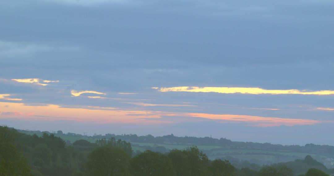 Stunning Countryside Sunrise with Mist and Scenic Horizon - Free Images, Stock Photos and Pictures on Pikwizard.com