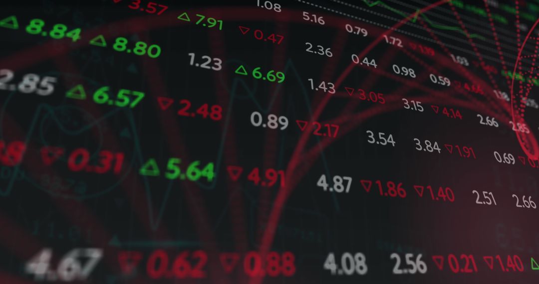 Digital DNA Strands Overlap Financial Data Interface