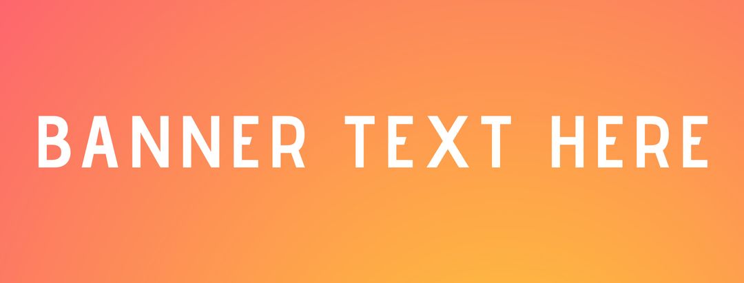 Vibrant Gradient Banner with Bold Central Text