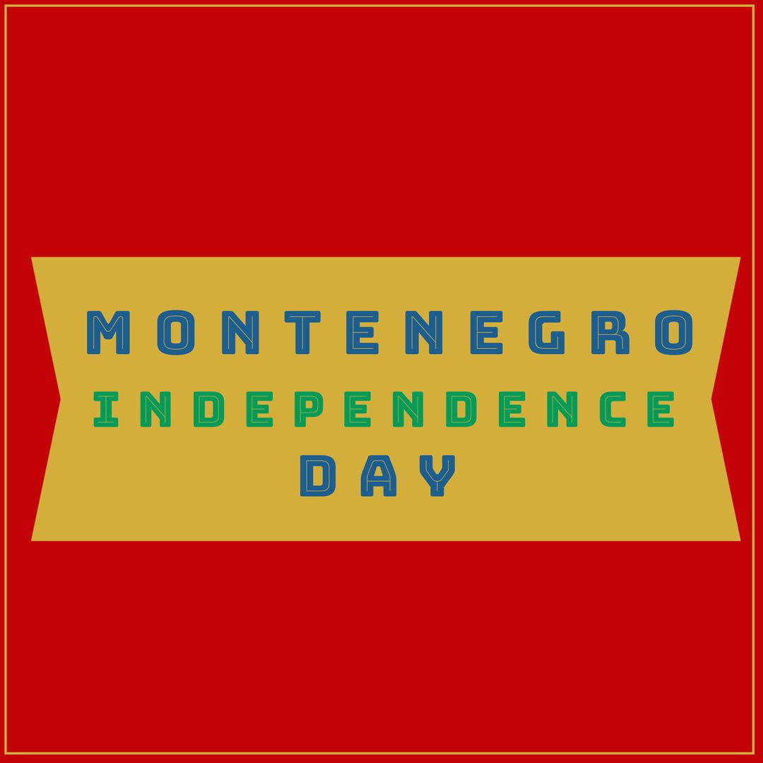 Montenegro Independence Day Celebration Background Design