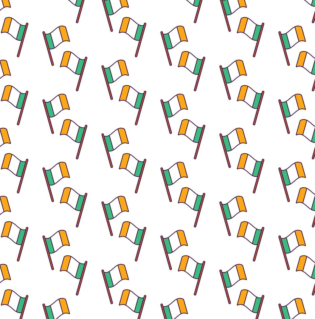 repeating irish flags pattern on transparent background - Download Free Stock Images Pikwizard.com