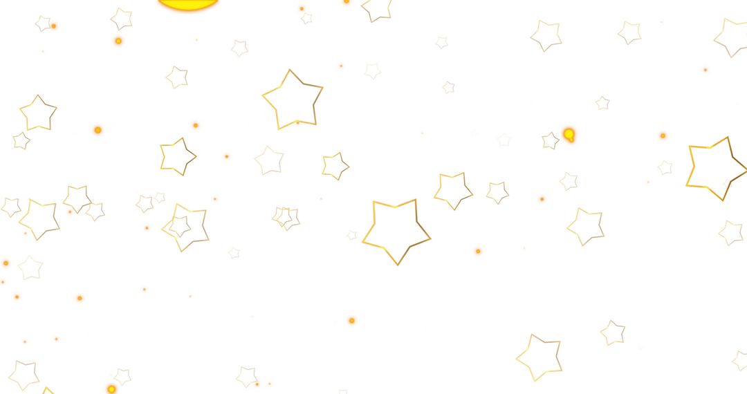 Falling Stars on White Background for Festive Design