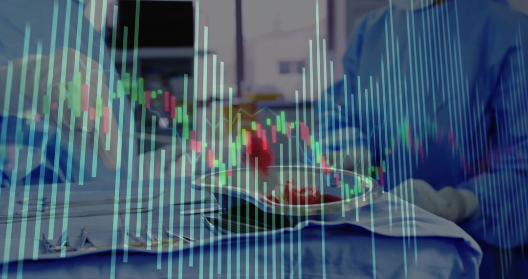 Surgeons in Operation Room With Technological Data Overlay