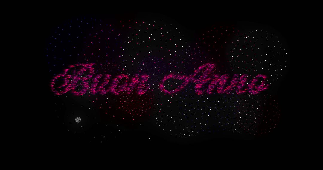 Italian New Year Wishes with Fireworks Celebration Display