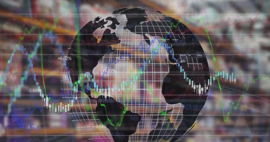 Global Financial Network and Data Analysis Visual
