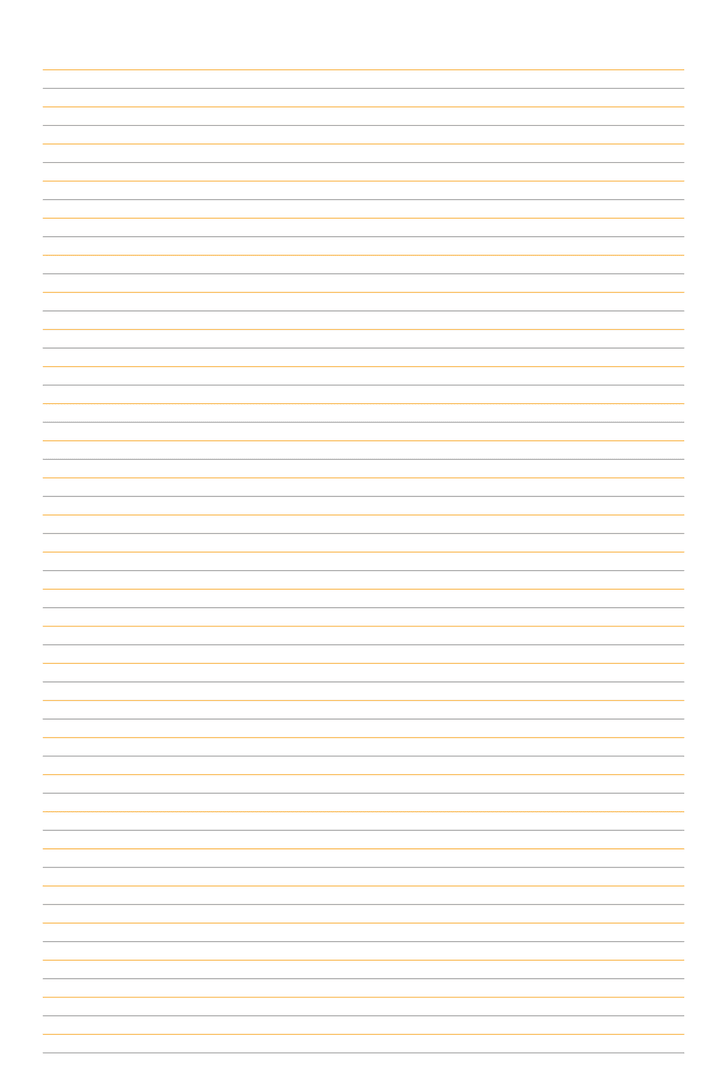 Transparent Blank Lined Paper Design with Yellow and Gray Lines