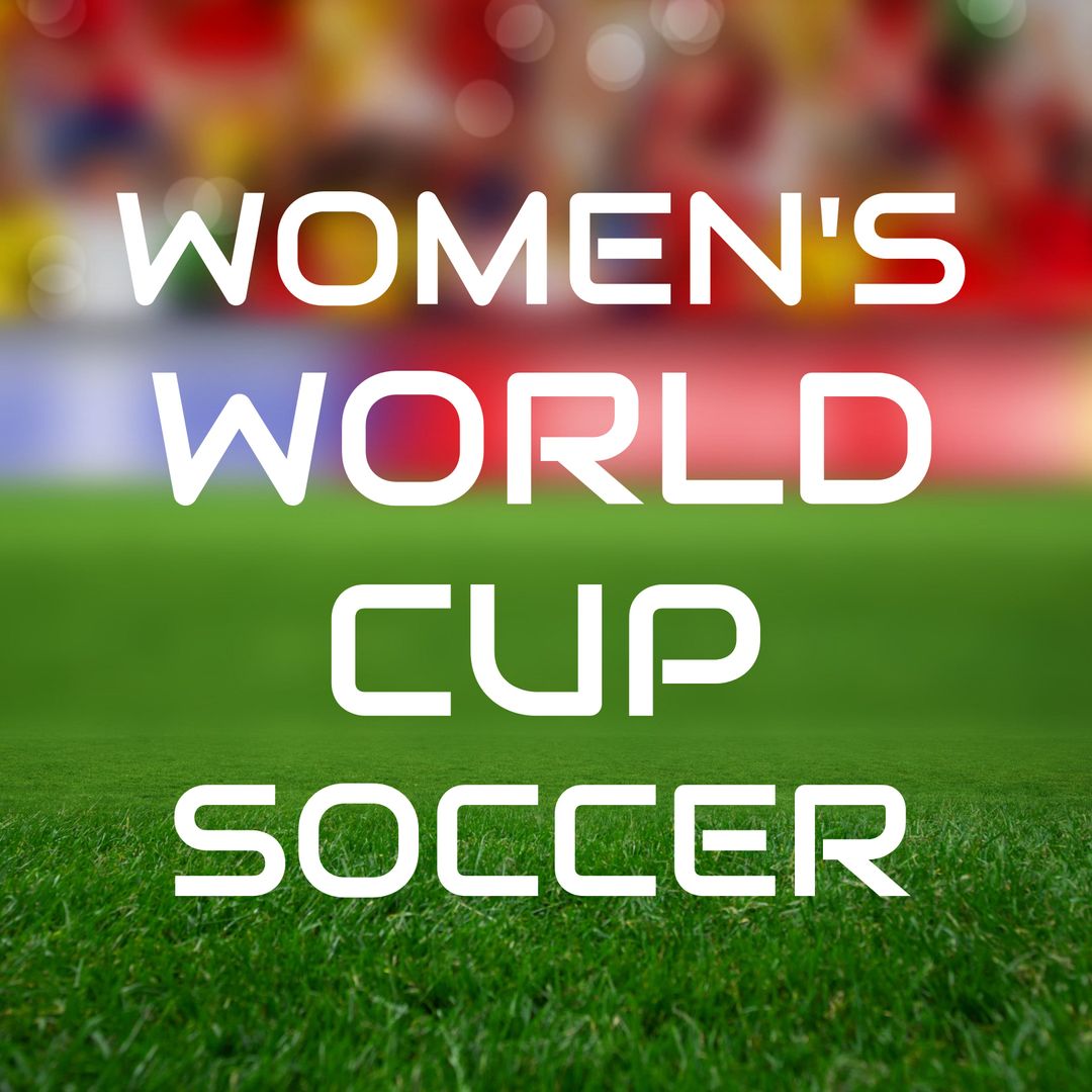 Women's World Cup Soccer Event Background with Stadium