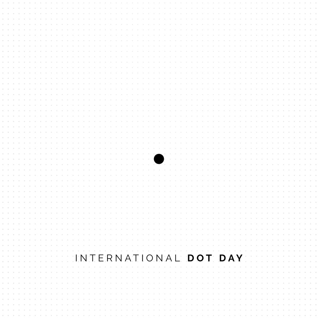 International Dot Day Celebration Icon, Minimalist Art - Download Free Stock Templates Pikwizard.com