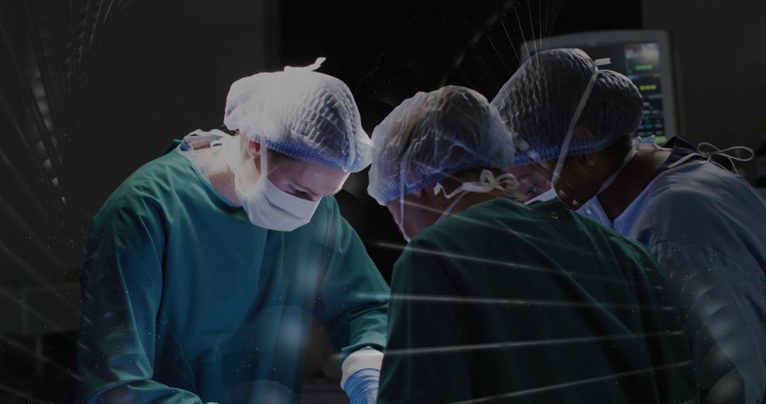 Surgeons Performing Critical Operation in Hospital