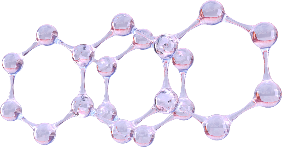 Close-Up Transparent Abstract Molecule Model - Download Free Stock Images Pikwizard.com