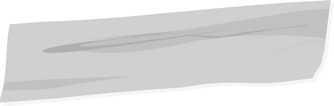 Abstract Gray Streaked Shape on Transparent Background