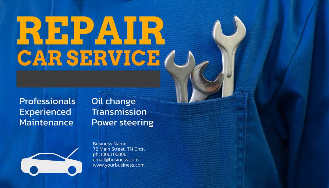 Professional Auto Repair Service Marketing Template
