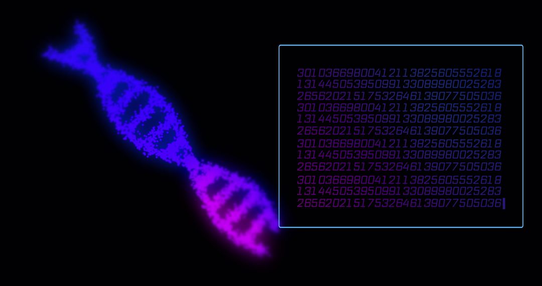 Digital DNA Strand with Data Processing Code