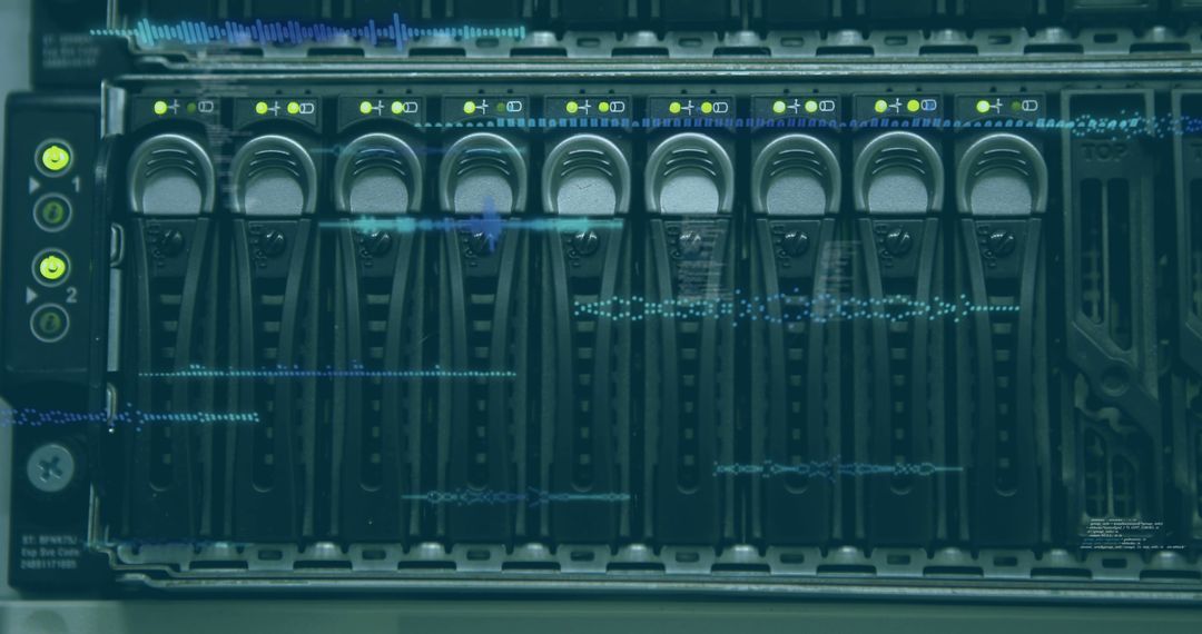 Rows of Active Computer Server in Data Center Environment - Free Images, Stock Photos and Pictures on Pikwizard.com