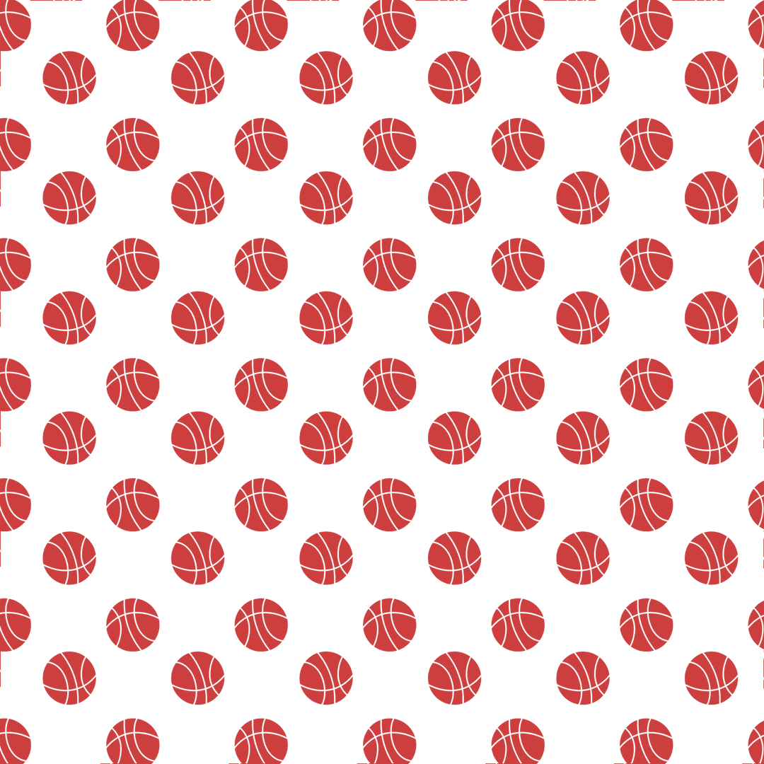 Red Polka Dot Pattern with Transparent Background Design