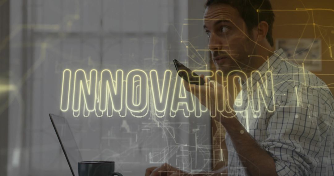 Professional Brainstorming in Modern Office Workspace Concept