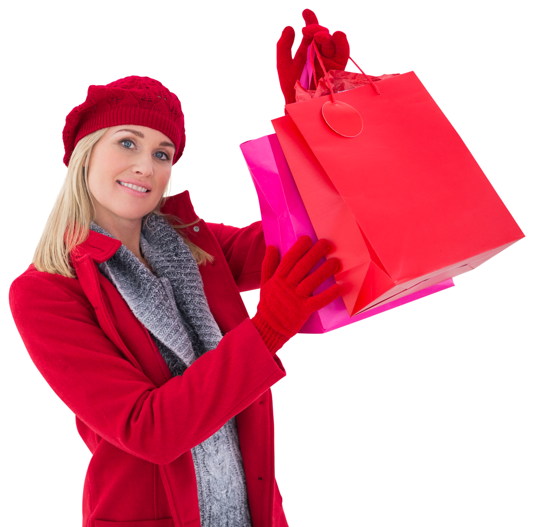 Happy Shopper Holding Colorful Bags on Transparent Background - Download Free Stock Images Pikwizard.com