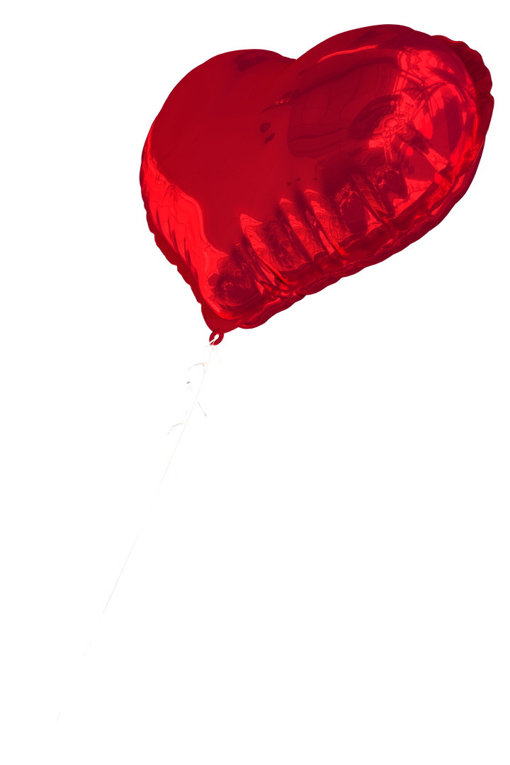 Shiny Red Heart Balloon on Transparent Background - Download Free Stock Images Pikwizard.com