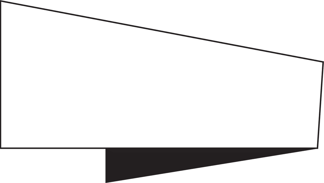 White Geometric Banner with Transparent Background for Graphic Design