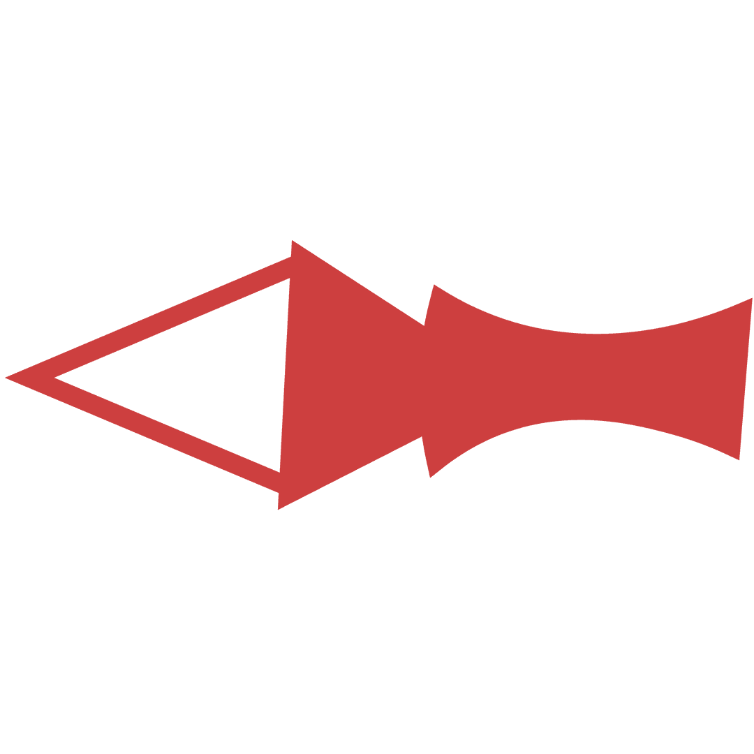 Red Arrow Digital Art on Transparent Background
