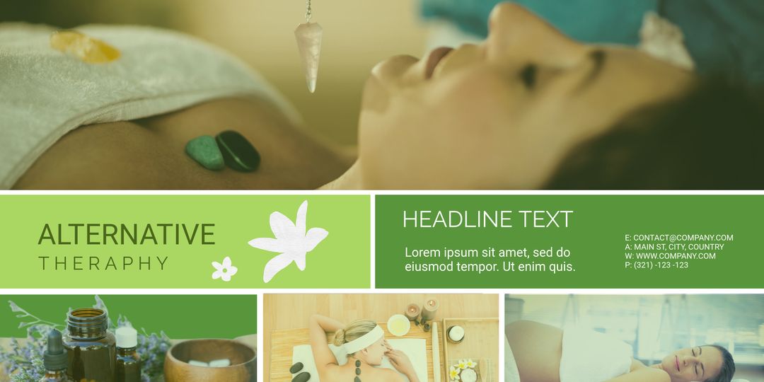 Spa-Themed Template for Wellness and Beauty Advertising - Download Free Stock Templates Pikwizard.com